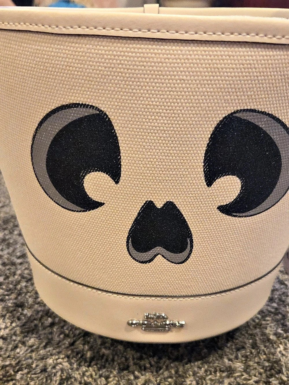 Coach Trick Or Treat Bucket In Signature Canvas With Halloween Graphic Halloween